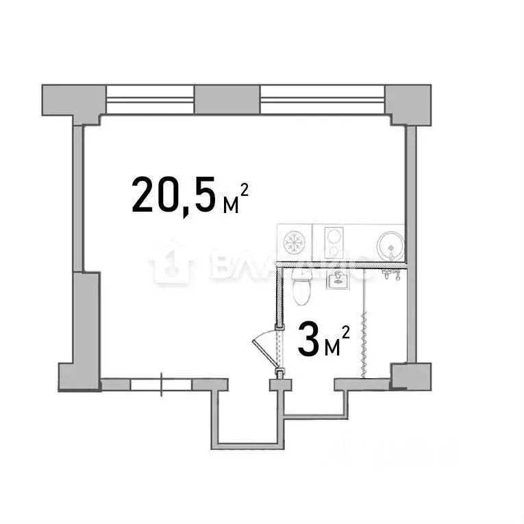 Студия Нижегородская область, Нижний Новгород просп. Ильича, 15 (23.5 ... - Фото 2