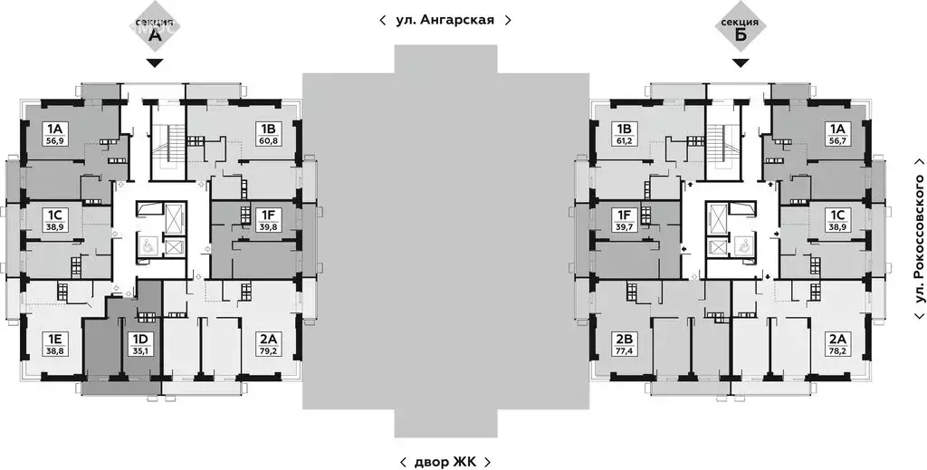 2-комнатная квартира: Волгоград, Ангарская улица, 7 (78.2 м) - Фото 1