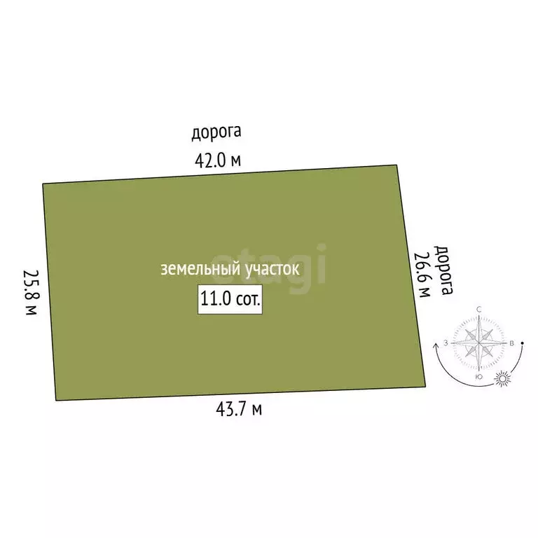 Участок в муниципальный округ Омский район, деревня Зелёное Поле, ... - Фото 1