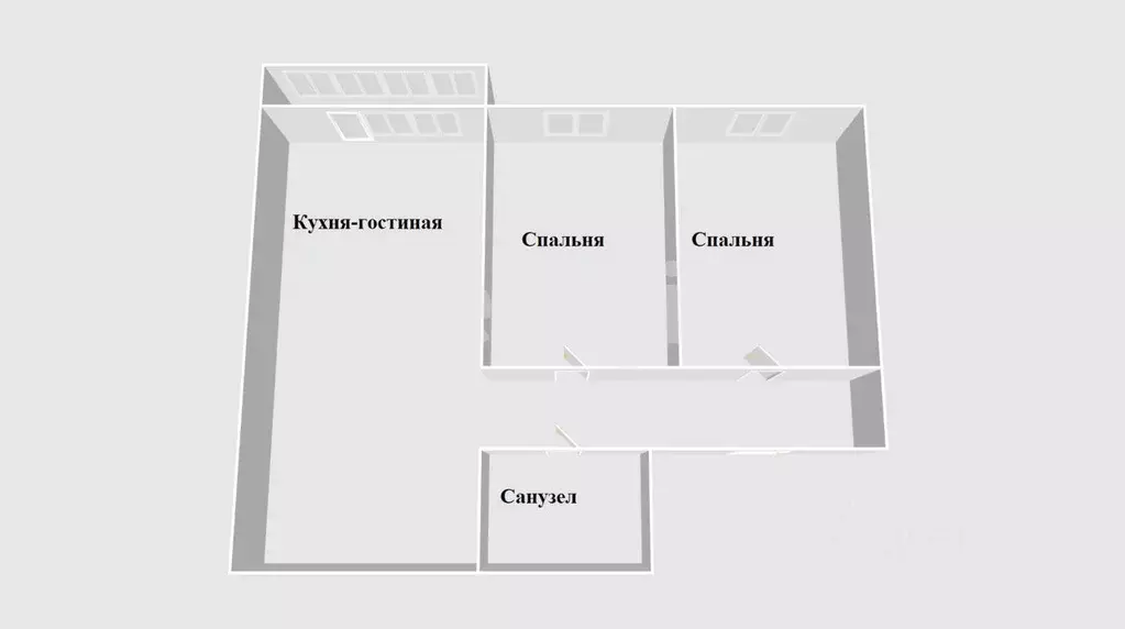 2-к кв. Сахалинская область, Долинский городской округ, с. Сокол ул. ... - Фото 1