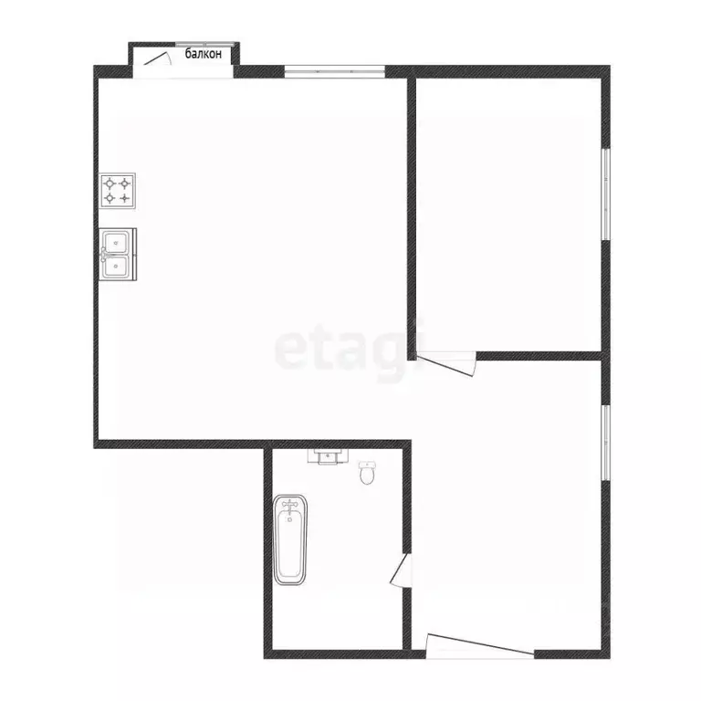 2-к кв. Иркутская область, Иркутск Топкинский мкр, 65 (49.6 м) - Фото 2