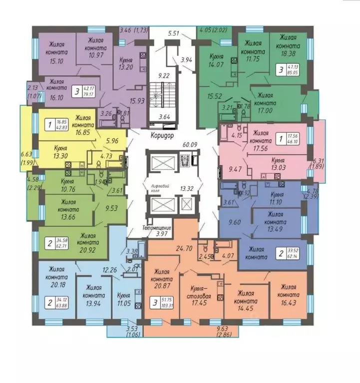 3-к кв. Чувашия, Новочебоксарск ул. Воинов-интернационалистов, поз6 ... - Фото 1