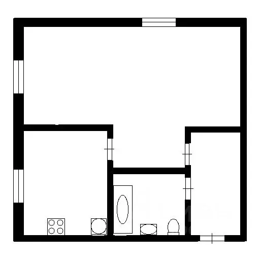 1-к кв. Омская область, Омск бул. Победы, 3 (33.0 м) - Фото 2