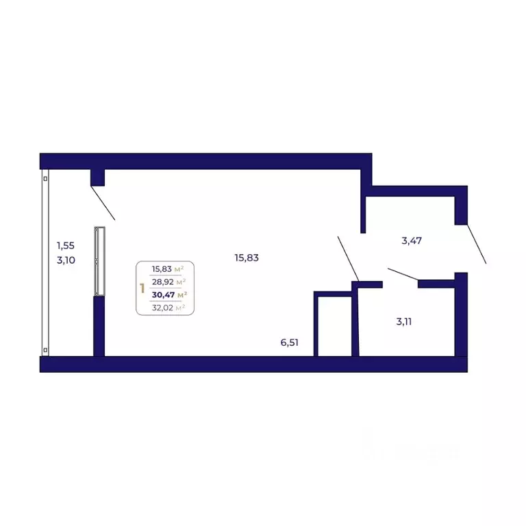 1-к кв. Башкортостан, Уфа Затон-Восточный жилрайон, Паруса жилой ... - Фото 1