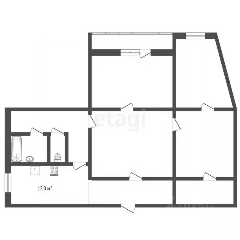 4-к кв. Ставропольский край, Кисловодск ул. Жмакина (76.4 м) - Фото 2