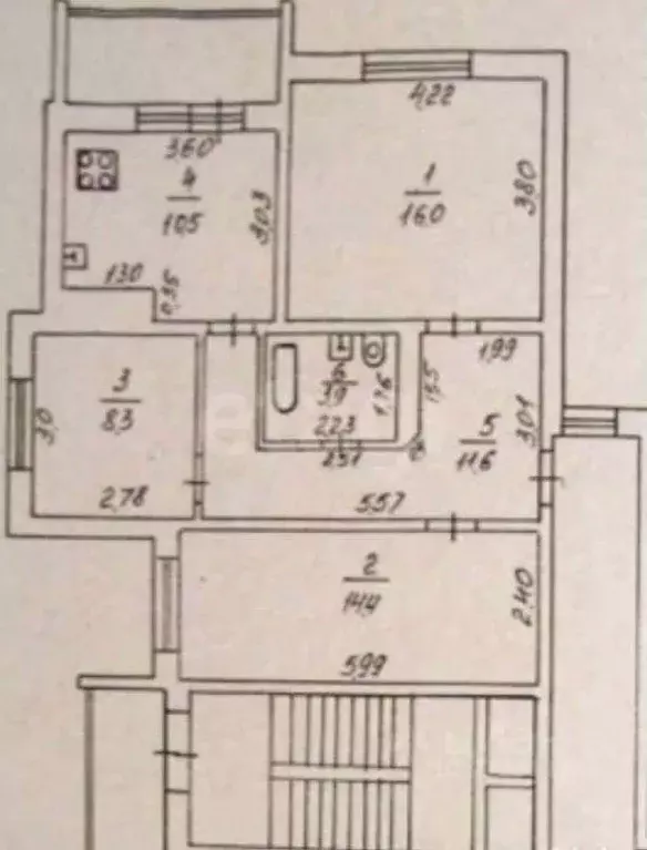 3-к кв. Татарстан, Казань Чистопольская ул., 23 (64.7 м) - Фото 2