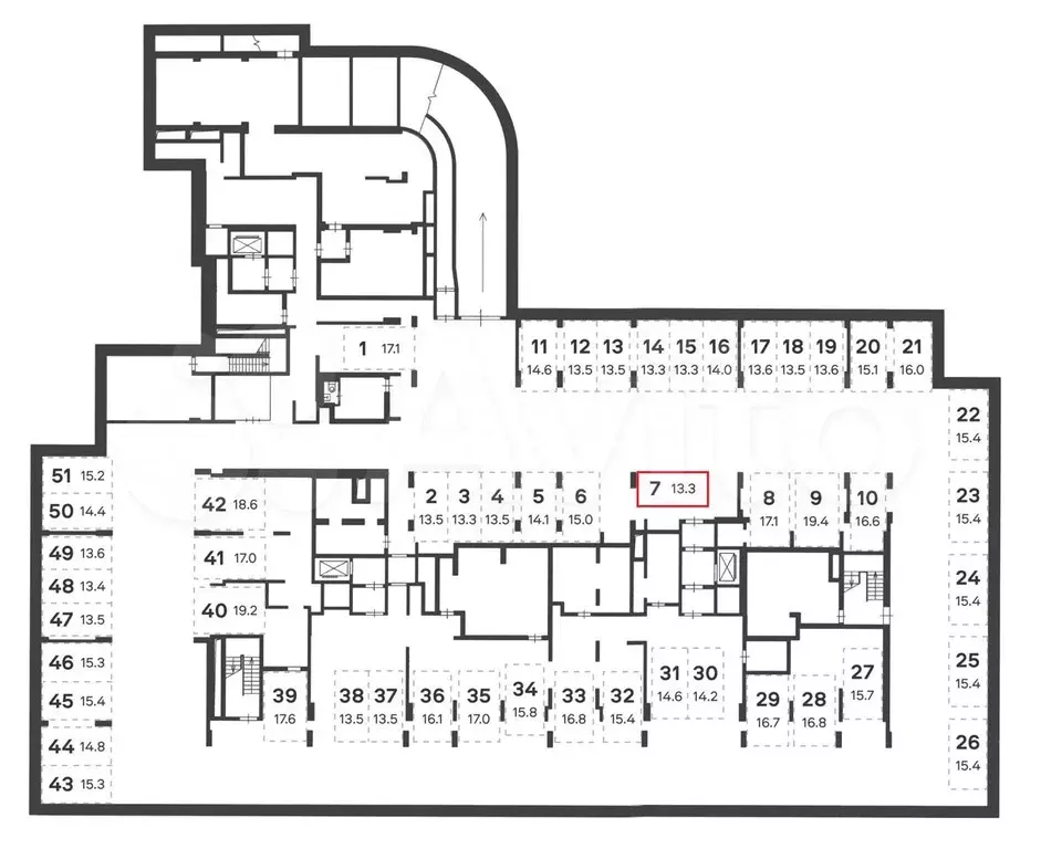 Машиноместо, 13 м - Фото 1