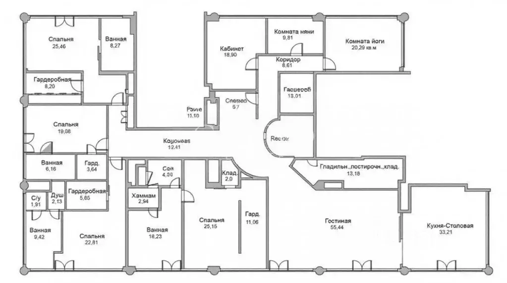 6-к кв. Москва Большая Грузинская ул., 69 (405.0 м) - Фото 2