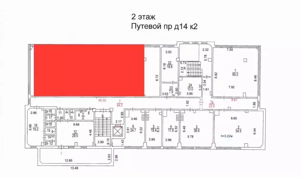 Помещение свободного назначения в Москва Путевой проезд, 14К2 (40 м) - Фото 0