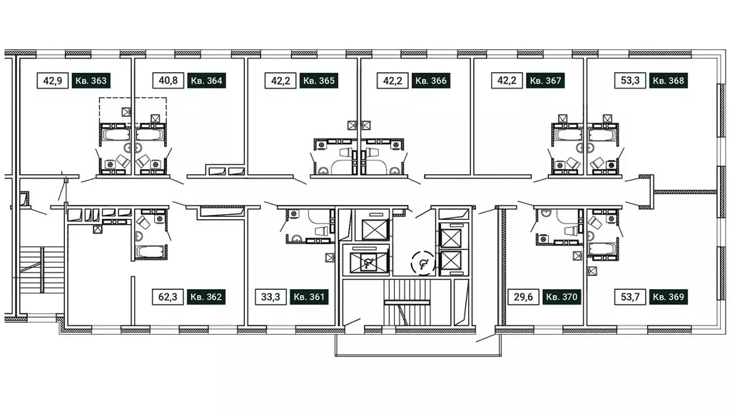 2-к кв. Приморский край, Владивосток ул. Нейбута (42.9 м) - Фото 2