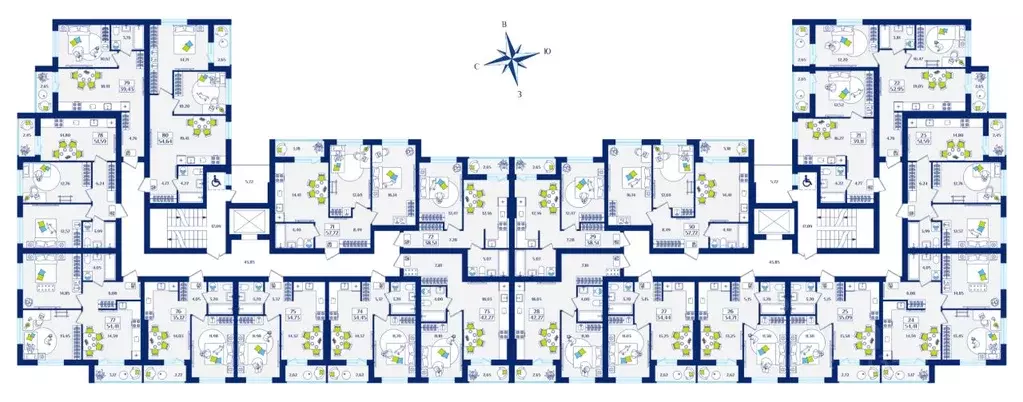 2-к кв. Калининградская область, Зеленоградск  (54.41 м) - Фото 1