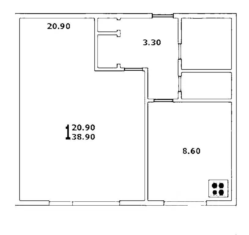 1-к кв. Москва Алтуфьевское ш., 26А (39.0 м) - Фото 1