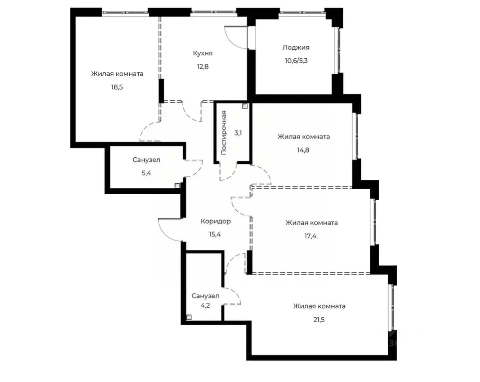 4-к кв. Пензенская область, Пенза Велларт Сити жилой комплекс (118.4 ... - Фото 1