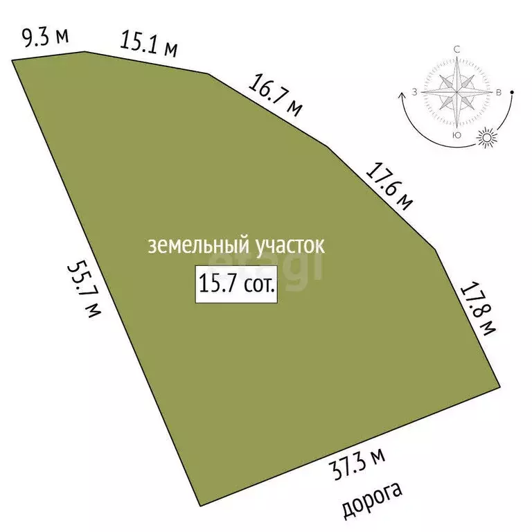 Участок в Мысовское сельское поселение, село Семёновка, Северная улица ... - Фото 1