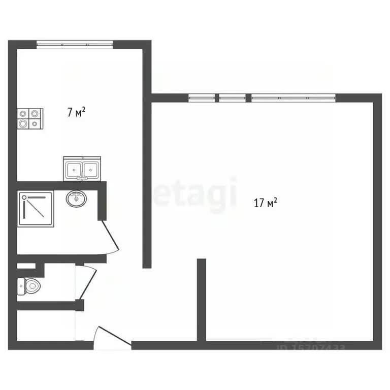 1-к кв. Санкт-Петербург просп. Энгельса, 130к1Б (32.0 м) - Фото 2