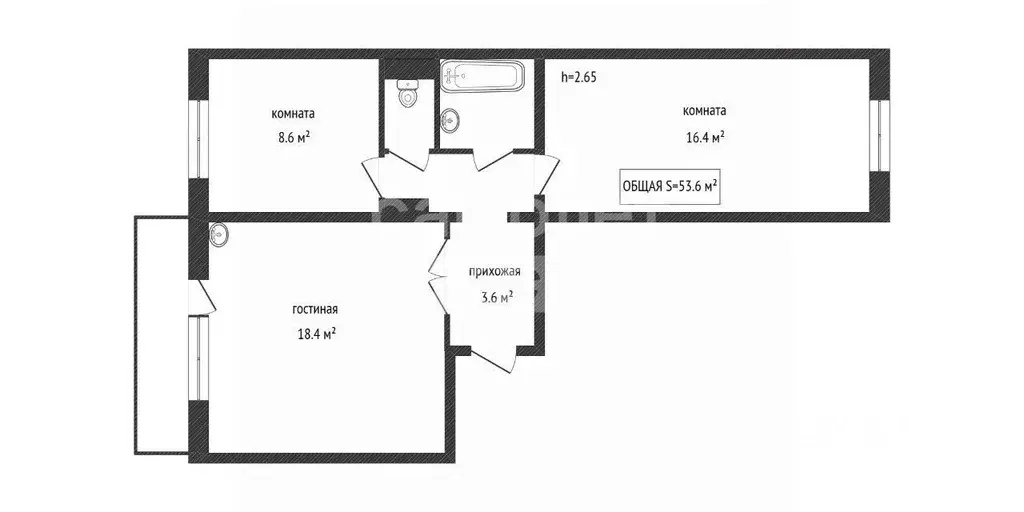 2-к кв. Кемеровская область, Ленинск-Кузнецкий Топкинская ул., 148/2 ... - Фото 2