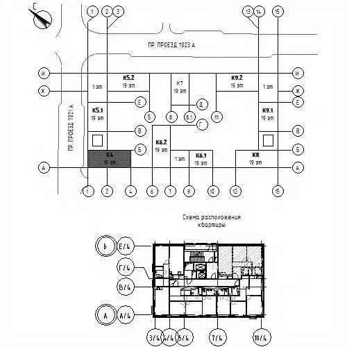 2-к кв. Москва проезд Проектируемый № 7021А (63.2 м) - Фото 1