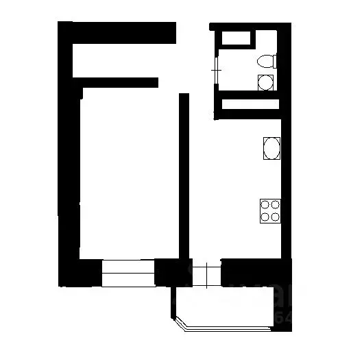 1-к кв. Ленинградская область, Кудрово г. Всеволожский район, ... - Фото 2