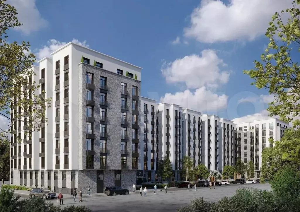 2-к. квартира, 57,5 м, 6/8 эт. - Фото 0