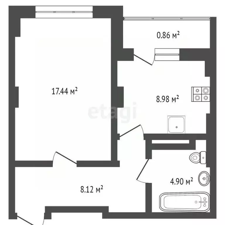 1-к кв. Ярославская область, Ярославль Северный жилрайон, 12-й мкр,  ... - Фото 2