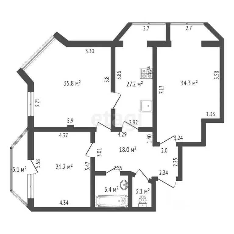 3-к кв. Крым, Ялта ул. Московская, 33а (150.0 м) - Фото 1