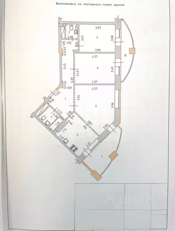 3-к кв. Тамбовская область, Тамбов ул. Агапкина, 15 (83.0 м) - Фото 1