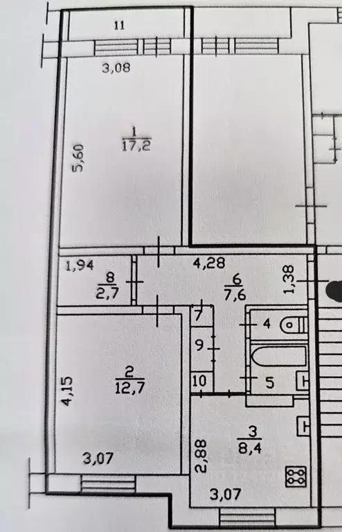 2-к кв. Ленинградская область, Луга ул. Миккели, 11 (54.1 м) - Фото 2