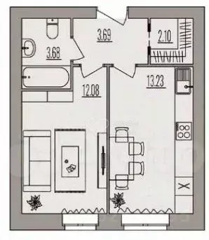 1-к кв. Волгоградская область, Волгоград ул. Землячки, 84/5 (34.8 м) - Фото 2