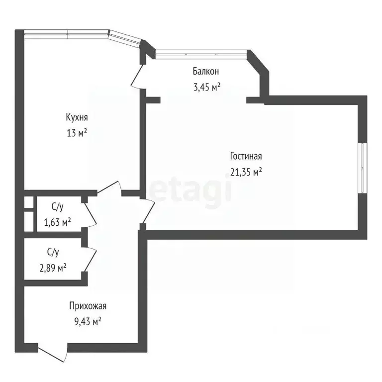 1-к кв. Дагестан, Каспийск просп. М. Омарова, 24 (51.8 м) - Фото 1
