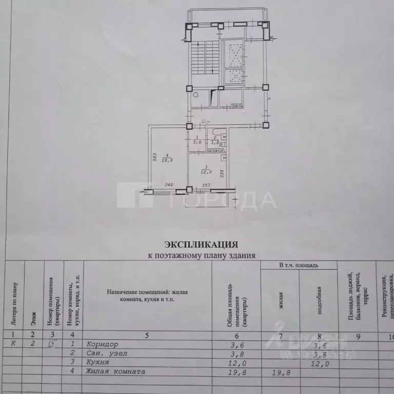1-к кв. Новосибирская область, Новосибирск ул. Кирова, 27/3 (38.9 м) - Фото 2