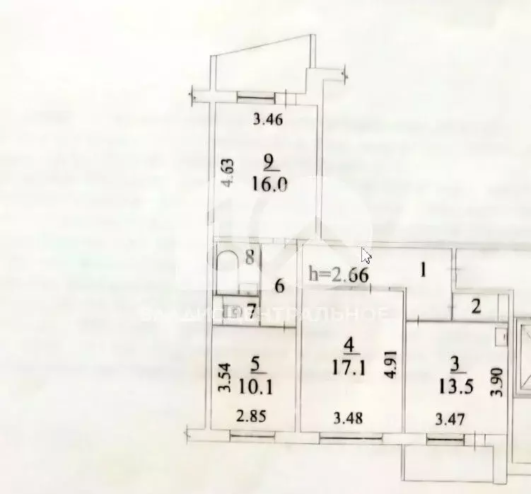 3-к кв. Новосибирская область, Новосибирск ул. Динамовцев, 15 (74.0 м) - Фото 1