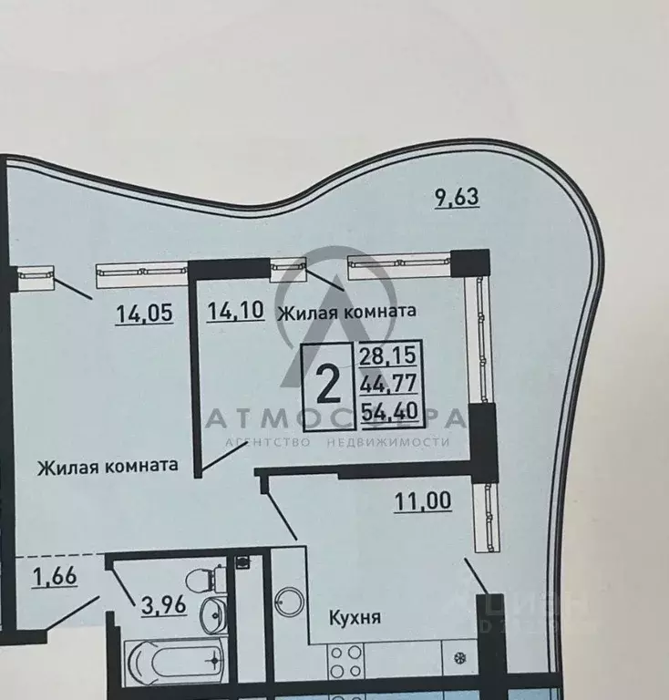 2-к кв. Краснодарский край, Туапсинский муниципальный округ, с. ... - Фото 2