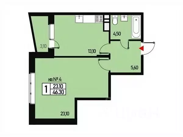 1-к кв. Москва ул. Генерала Донскова, 25к5 (46.0 м) - Фото 0