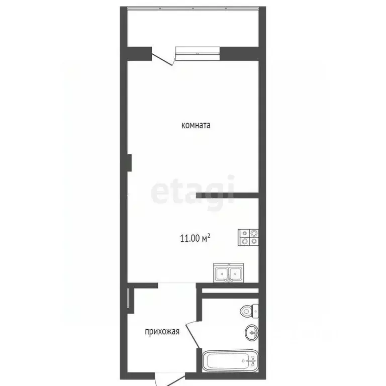 Студия Крым, Ялта муниципальный округ, Массандра пгт ш. Южнобережное, ... - Фото 1