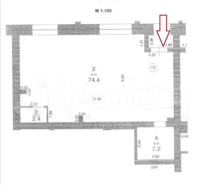 Офис, 85.8 м - Фото 0