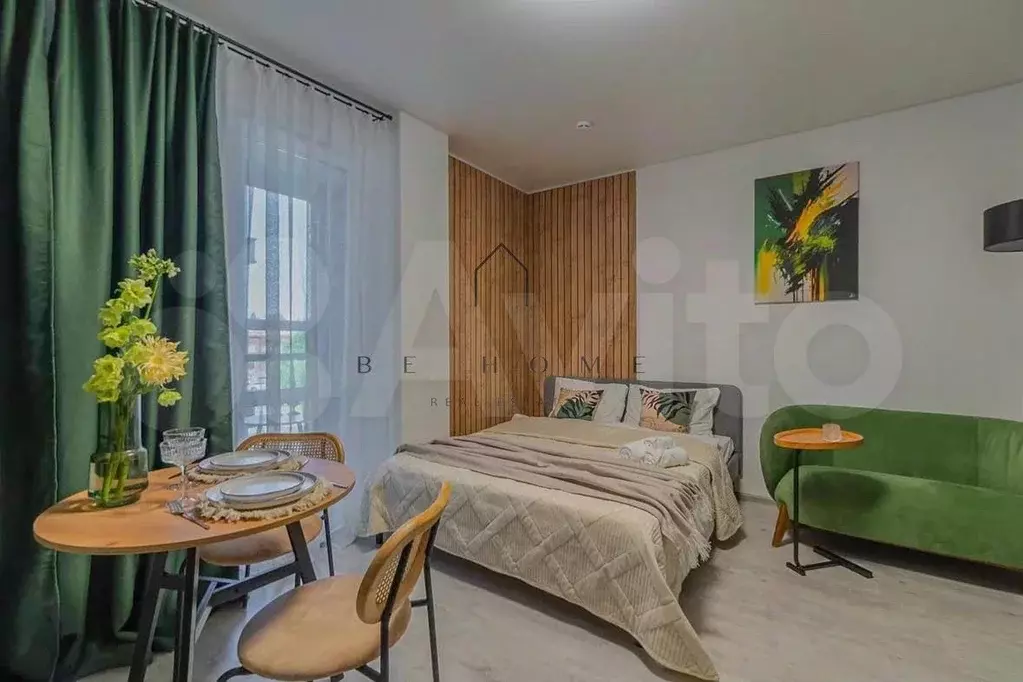 Квартира-студия, 29,7 м, 3/10 эт. - Фото 1