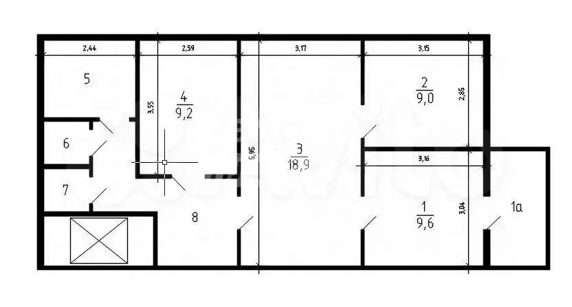 4-к. квартира, 65 м, 4/9 эт. - Фото 0