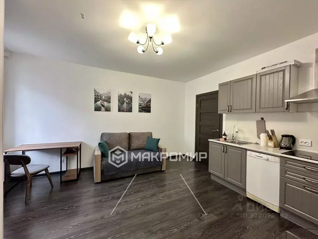 Студия Санкт-Петербург ул. Генерала Кравченко, 7к1 (24.0 м) - Фото 1