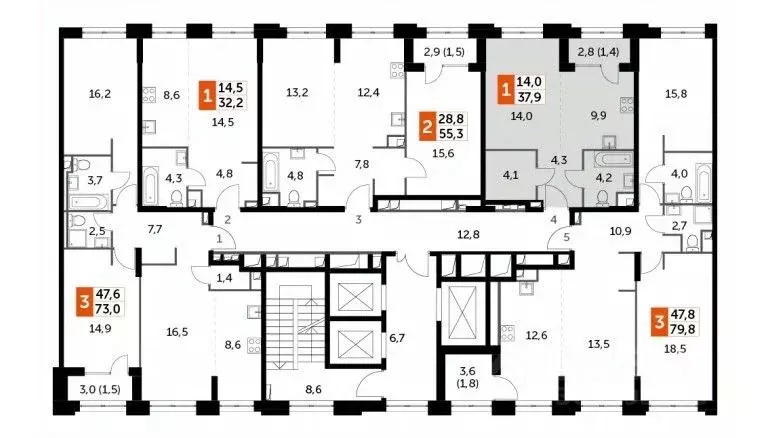 1-к кв. Москва Сидней Сити жилой комплекс, к2/1 (37.9 м) - Фото 0