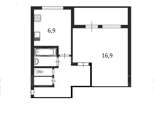 1-к кв. Санкт-Петербург просп. Художников, 2к1 (35.3 м) - Фото 1