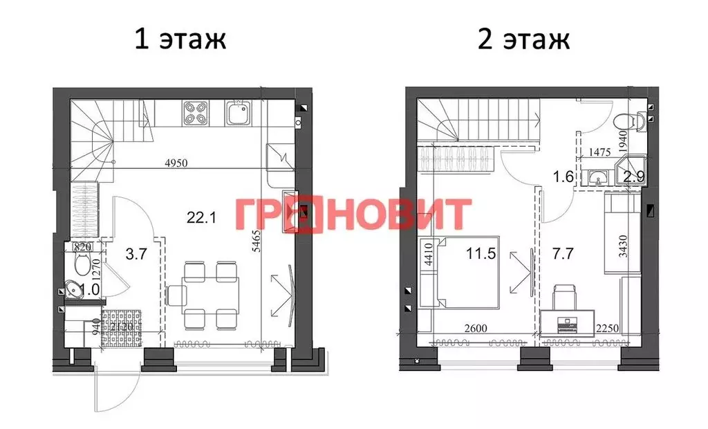 2-комнатная квартира: посёлок Элитный, микрорайон Берёзки, 181 (48 м) - Фото 0