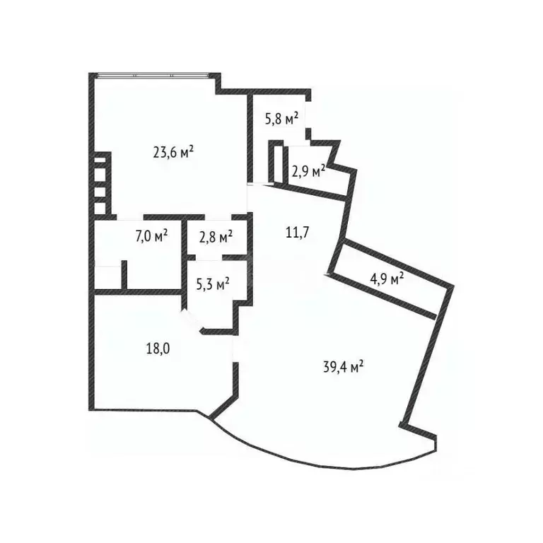 3-к кв. Воронежская область, Воронеж ул. Сакко и Ванцетти, 78а (122.0 ... - Фото 2