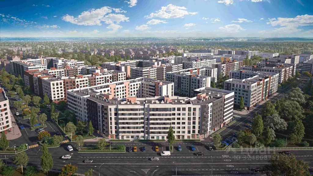 2-к кв. Калининградская область, Гурьевск Включи жилой комплекс (62.5 ... - Фото 2