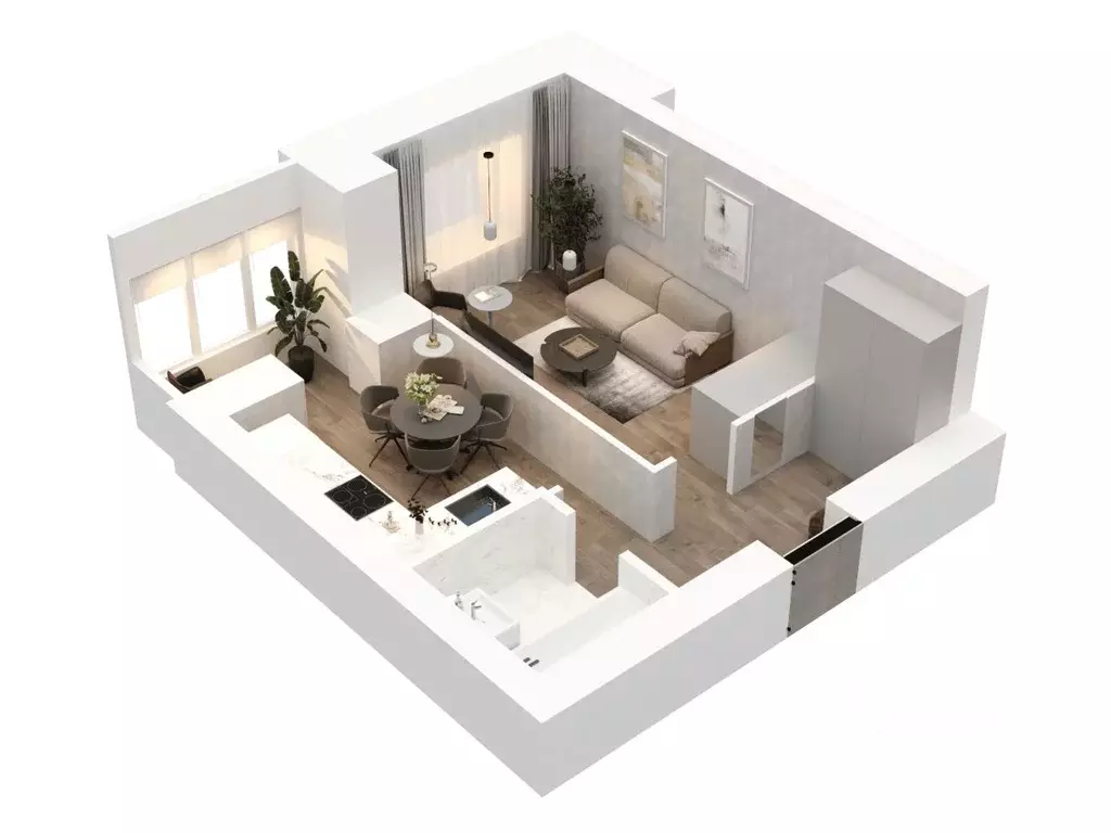 1-к кв. Татарстан, Зеленодольский район, Осиновское с/пос, с. Осиново ... - Фото 2