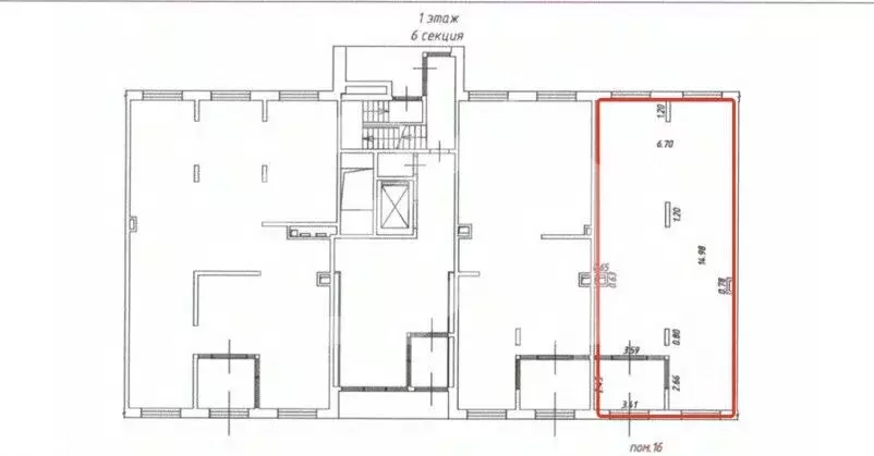 Торговая площадь в Москва Цимлянская ул., 3к2 (98 м) - Фото 2