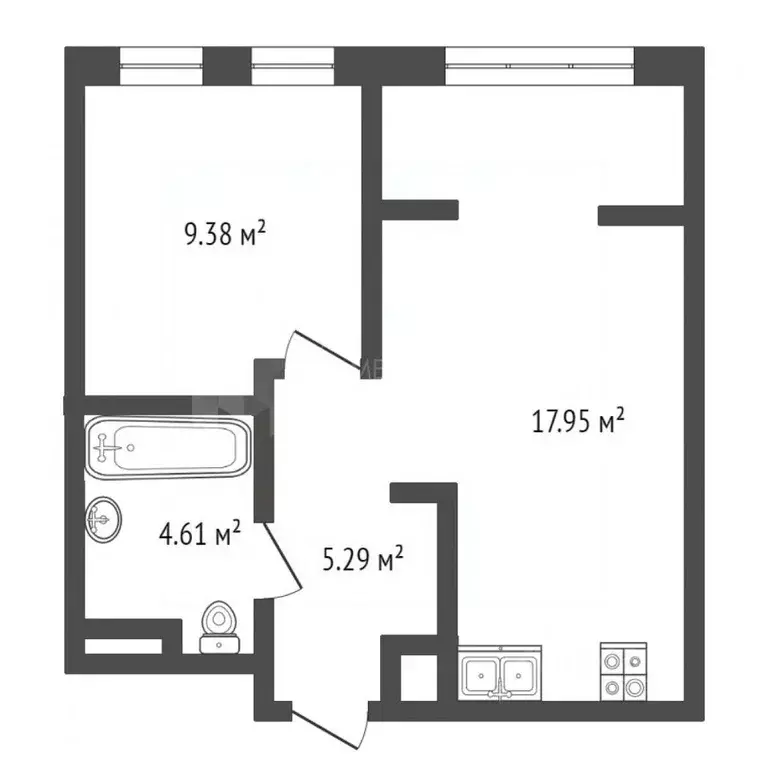 1-к кв. Тюменская область, Тюмень ул. Газовиков, 73к4 (36.7 м) - Фото 0