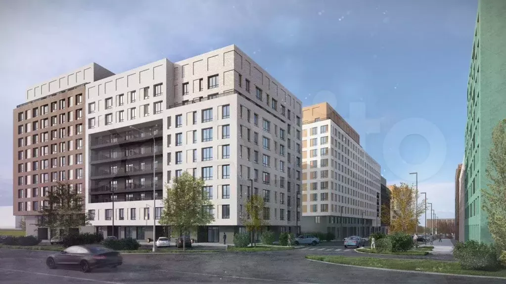Квартира-студия, 32,3 м, 8/12 эт. - Фото 1