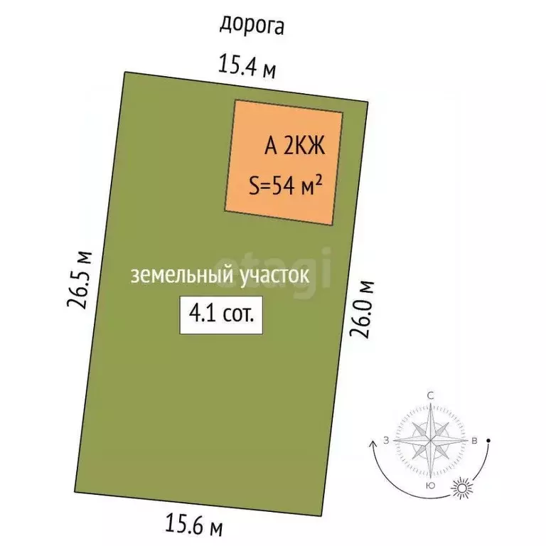 Дом в Тюменская область, Тюмень СОСН Рябинка тер., ул. Полевая (54 м) - Фото 1