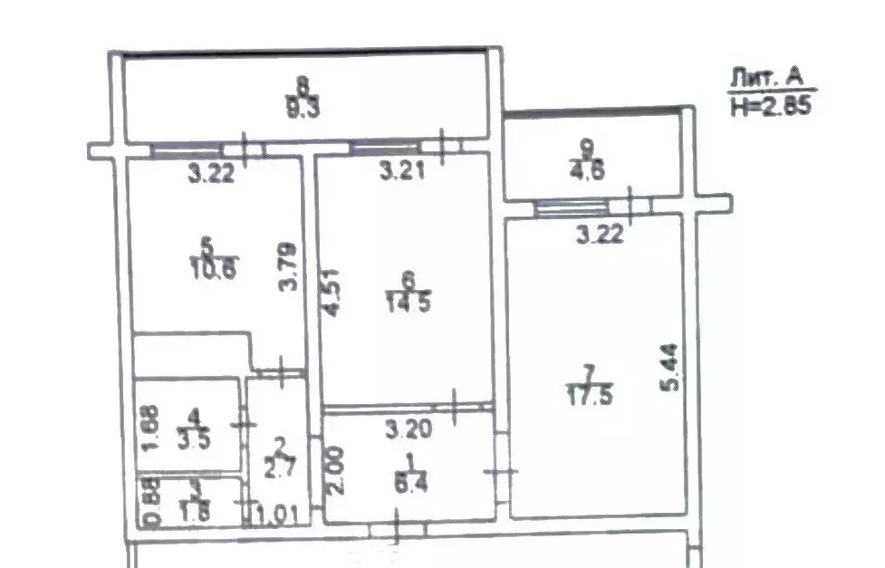 Продаётся 2-к квартира, 66 м - Фото 0