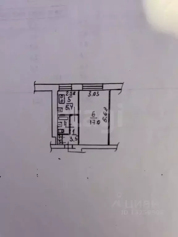 1-к кв. Липецкая область, Липецк просп. Победы, 19 (29.1 м) - Фото 1